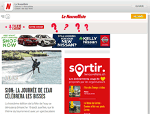 Tablet Screenshot of online.lenouvelliste.ch